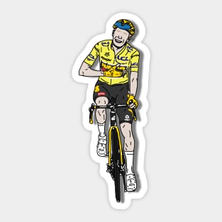 Jonas Vingegaard Champion Tour de France 2022 - Yellow jersey Sticker